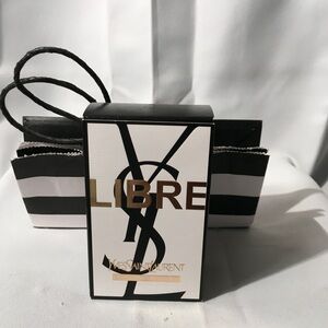 Yves Saint Laurent Striped Black and White Bag